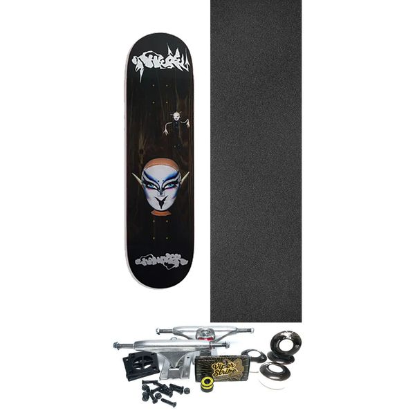 There Skateboards Chandler Burton Marionette Brown Skateboard Deck - 8.5" x 32.6" - Complete Skateboard Bundle